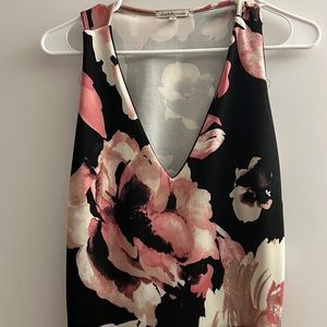Floral Black dress